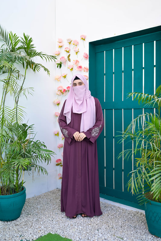 Berry Veil Abaya for Women – Buy Online Pakistan