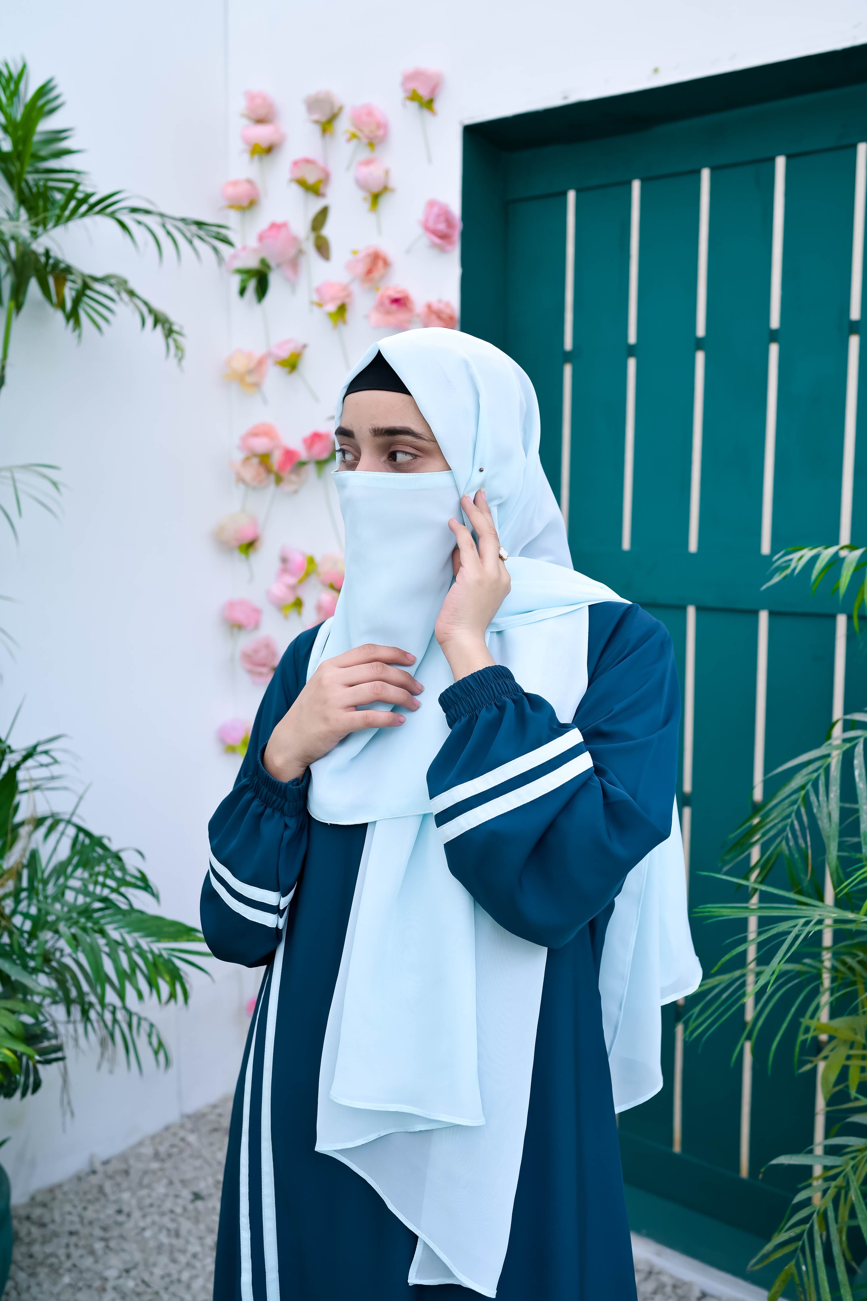 Safa Teal Abaya for Women – Buy Online Pakistan